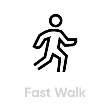 Fast Walk icon Ilustración de archivo