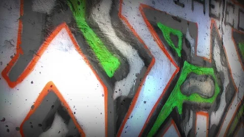 Fast Walking Graffiti 動画素材 88530348