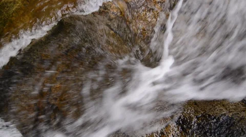 Fast water flowing from the waterfall Stock Footage 39911547