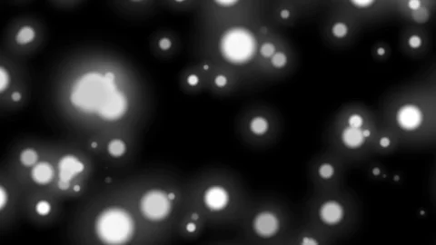 Fast White Dark Dynamic Particles Cluster Abstract Motion Background Loop Stock Footage 100522775