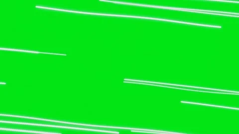 Fast White Speed Lines Overlay - Anime Motion Effects Green Screen Video stock 336960708
