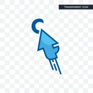 Fastclick vector icon isolated on transparent background, fastclick logo desi Stock Illustration