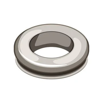 Fastener grommet ring cartoon vector illustration Stock Illustration
