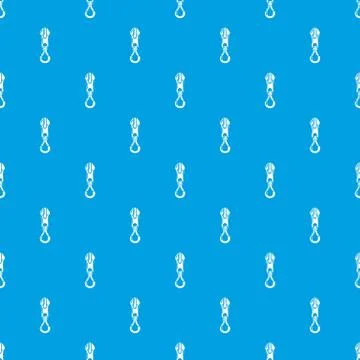Fastener zip pattern vector seamless blue イラスト素材