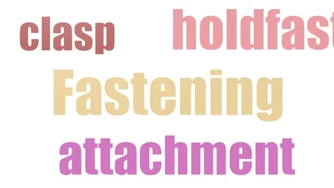 Fastening Tagcloud Animated On White Background Video stock 103562827