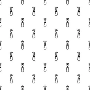 Fastening zip icon, simple style Stock Illustration