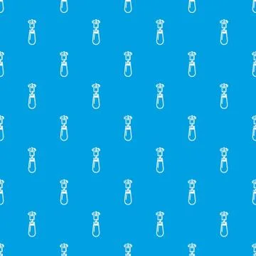 Fastening zip pattern seamless blue Stock Illustration