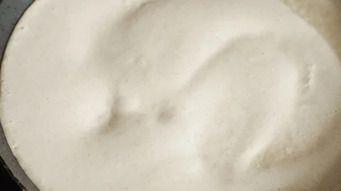 Faster cooking pancakes Video stock 129263766