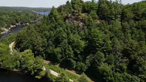 Faster Drone Rising Flight Over Mountain of Lions Lookout (Fairy Lake - Musk Stock Footage 314233886