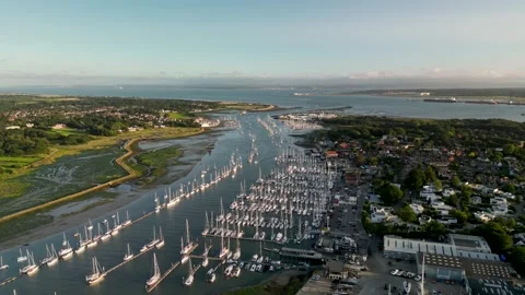Faster Hamble flyover Stock Footage 257904791