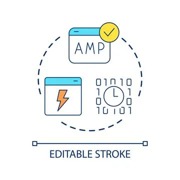 Faster load speed concept icon Stock Illustration
