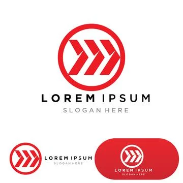 Faster Logo Template vector icon Stock Illustration