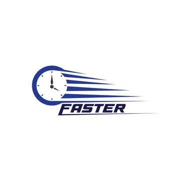 Faster Logo Template vector icon Stock Illustration