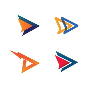 Faster Logo Template vector icon Stock Illustration