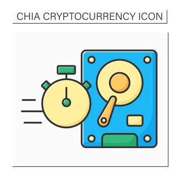 Faster plotting color icon Stock Illustration