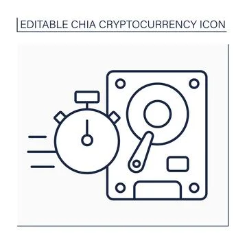 Faster plotting line icon Stock Illustration