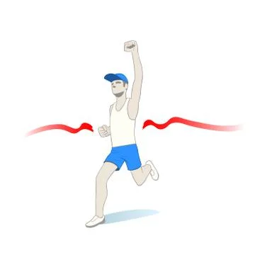 Fastest runner Stock-Illustration