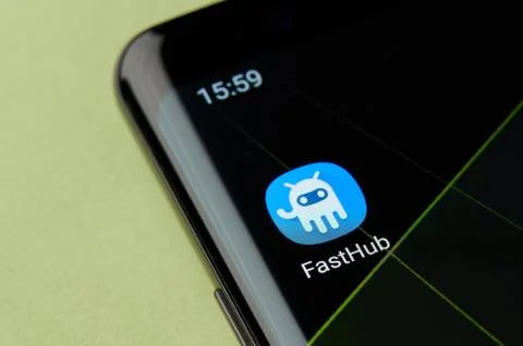 Fasthub programming platform icon Stock Photos