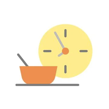 Fasting clock iftar Ramadan icon. Simple color vector elements of islam icons Illustrazione stock