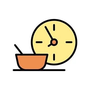 Fasting clock iftar Ramadan icon. Simple outline color vector elements of islam イラスト素材