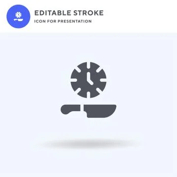 Fasting icon vector, filled flat sign, solid pictogram isolated on white, logo Stock Illustration