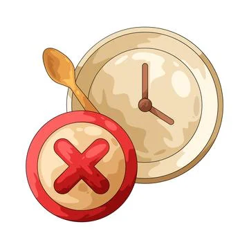 Fasting illustration Stock Illustration