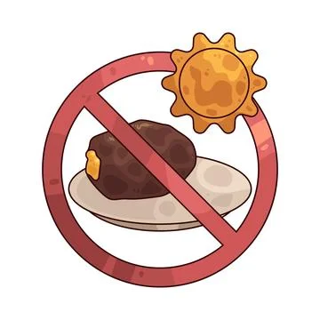 Fasting illustration Stock Illustration
