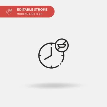 Fasting Simple vector icon. Illustration symbol design template for web mobil Stock Illustration