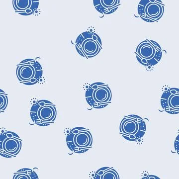 Fasting sun moon glyph seamless pattern Stock Illustration