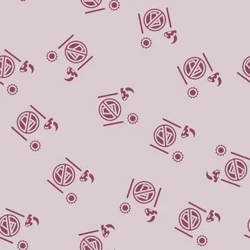 Fasting sun moon glyph vector seamless pattern Stock Illustration