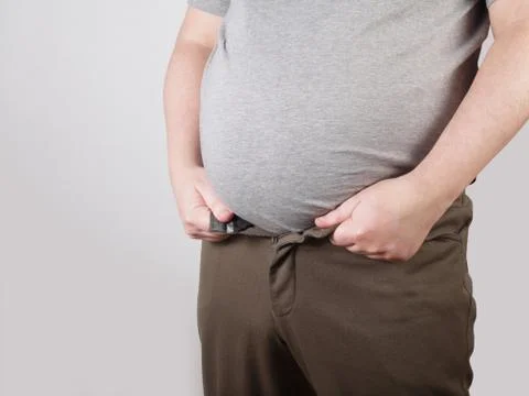 Fat belly Foto stock