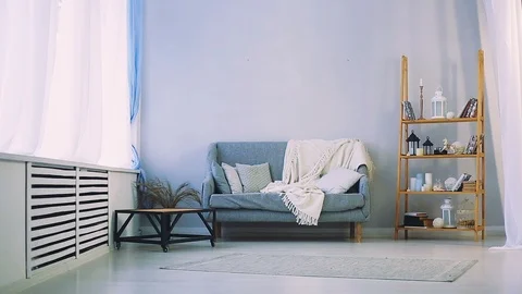 Fat boy doing exercises in the hall Stock Footage 100042207