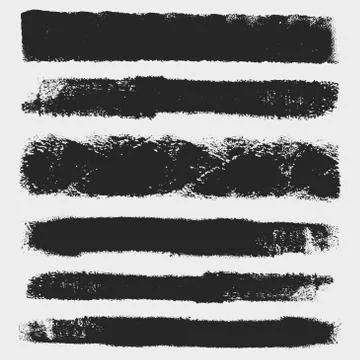 Fat Brushes Set Stock Illustration