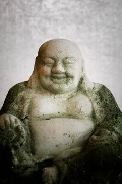 Fat buddha statue Stock Photos