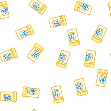 Fat burning drugs vector seamless pattern Stock Illustration