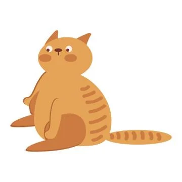 Fat cat icons Stock-Illustration