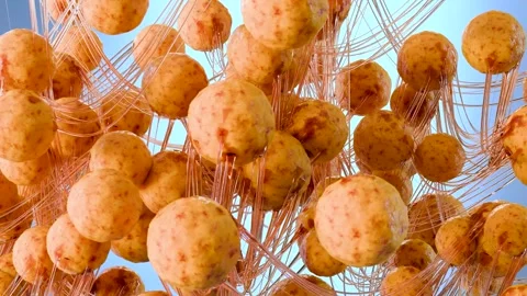 Fat Cell Growth Inside Human Body, Representing Obesity, Weight Gain Stock Footage 319438682