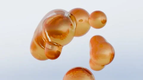 Fat cells, adipocyte and lipocyte, cholesterol in a cells, White fat cells Video stock 282013355