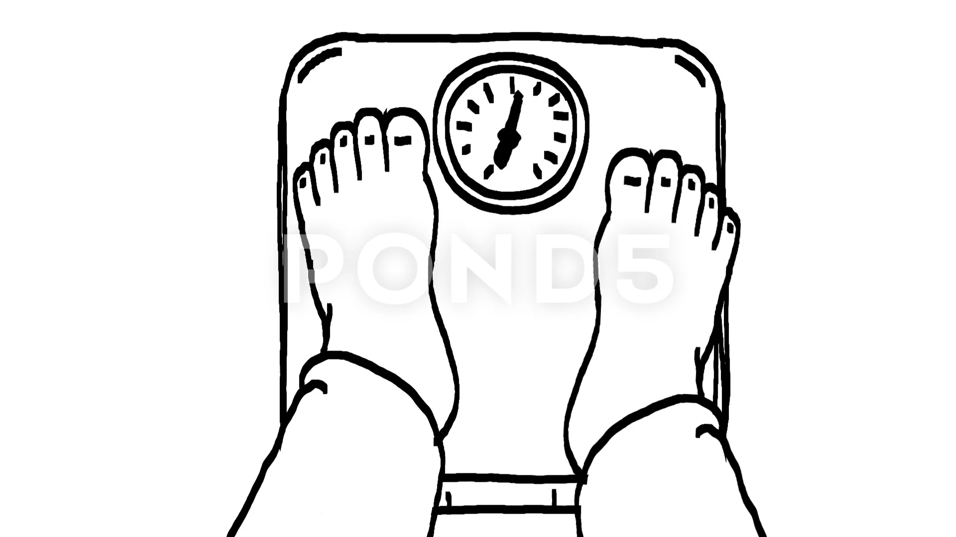 Weighing scale sketch icon  Stock vector  Colourbox