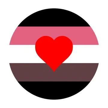 Fat fetish flag pride vector illustration isolated. Stock Illustration