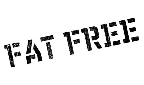 Fat Free rubber stamp Stock Illustration