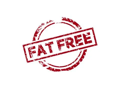 Fat Free vector stamp Stock Illustration