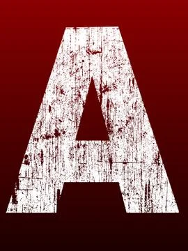 Fat Grunge Letters - A Stock-Illustration