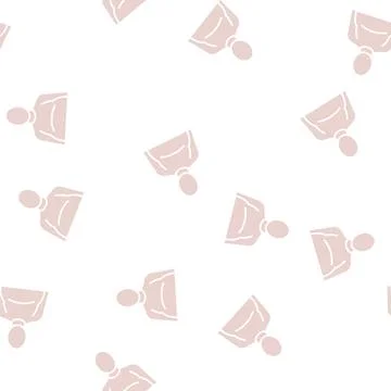 Fat human with edema problem glyph seamless pattern Stock Illustration