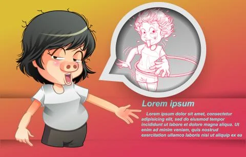 Fat. Stock Illustration