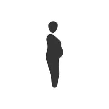 Fat Man Icon Stock Illustration