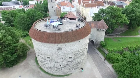 Fat Margaret Tower Stock Footage 69975970