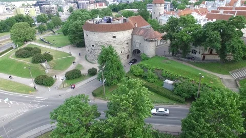 Fat Margaret Tower Stock Footage 69979424