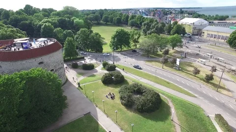Fat Margaret Tower Stock Footage 69980267