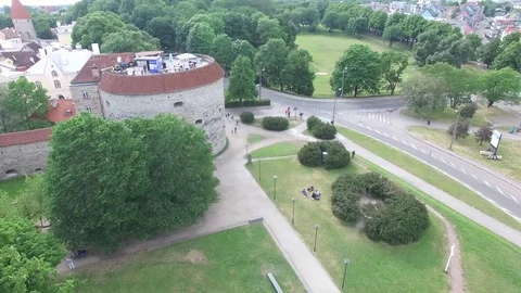 Fat Margaret Tower Stock Footage 69980769